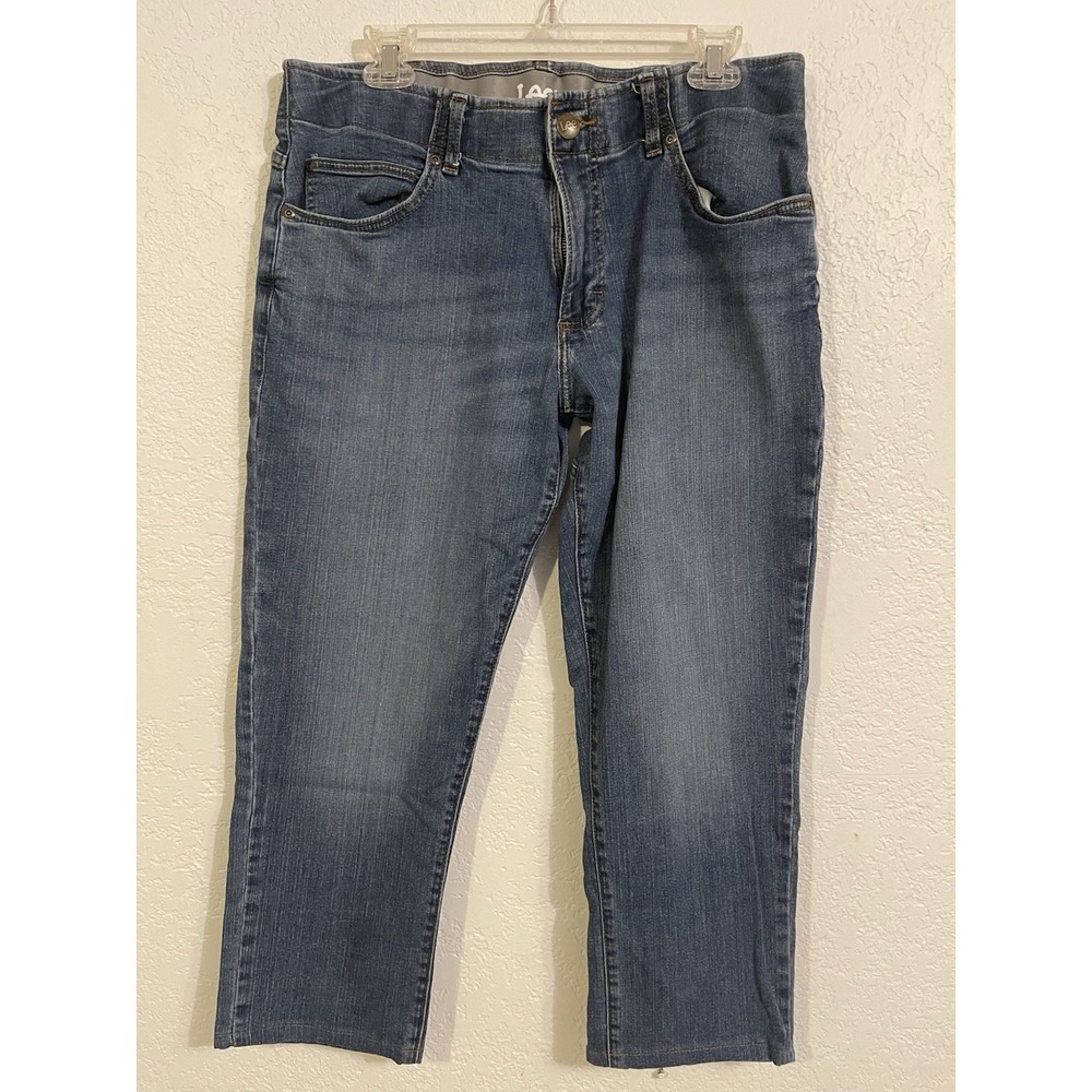 Lee Straight Taper Unisex Jeans Sz. 34x(24) "Altered Hem"